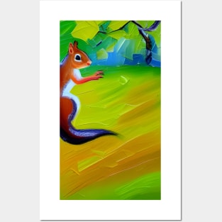 Squirrel in Garden Posters and Art